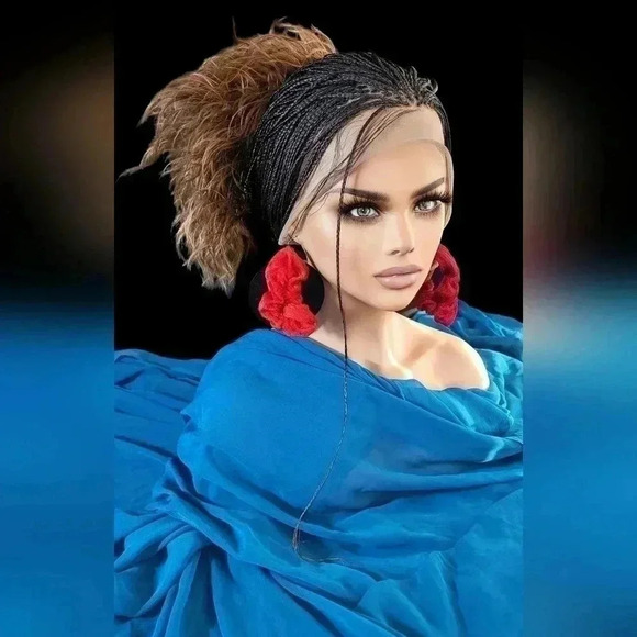 Braided wigs, 100% handmade, long braids  gorgeous, ALINA, NWT - Picture 12 of 16